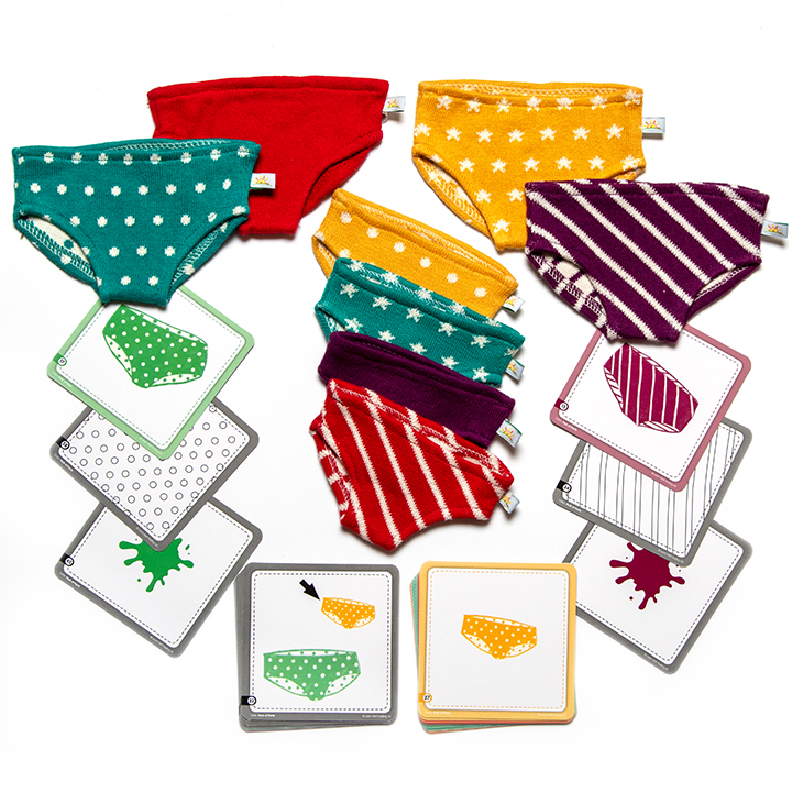 8 pairs of pants plus 24 activity cards