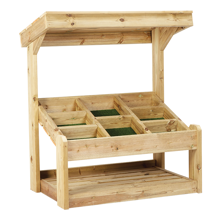 Robust outdoor play stall