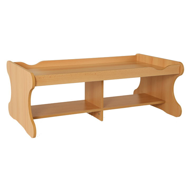 Wooden lipped play table low