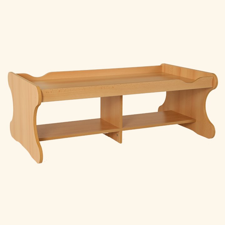 Wooden lipped play table low