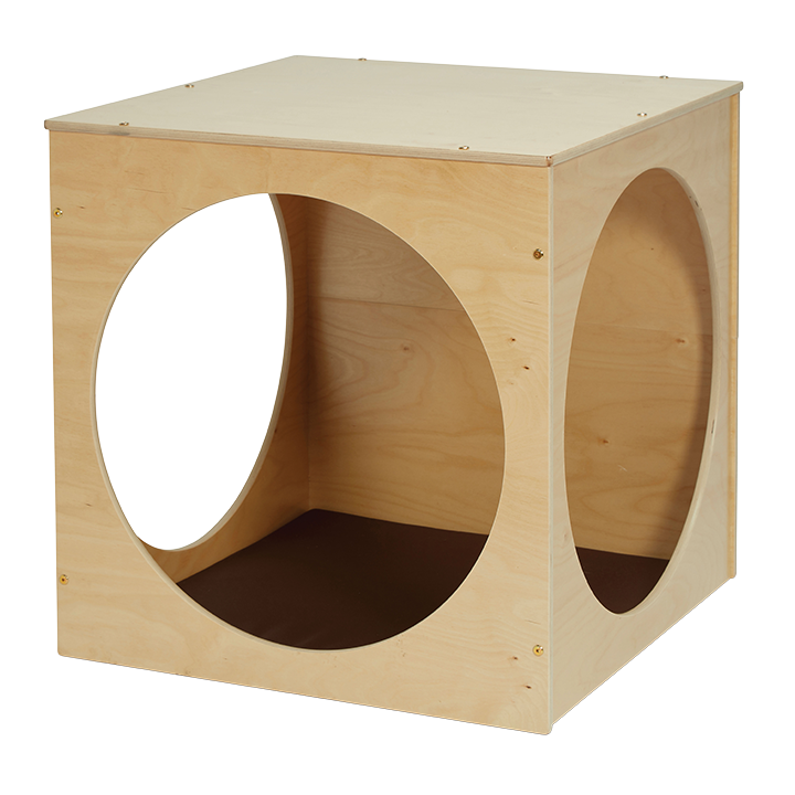 Reading Cube - double sided mat, brown