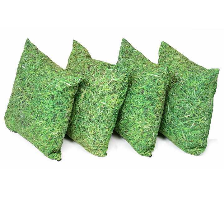 Set of 4 grass scatter cushions