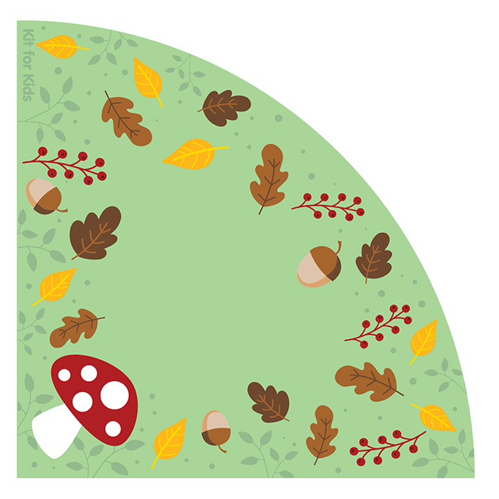 Nature based design for corner carpet