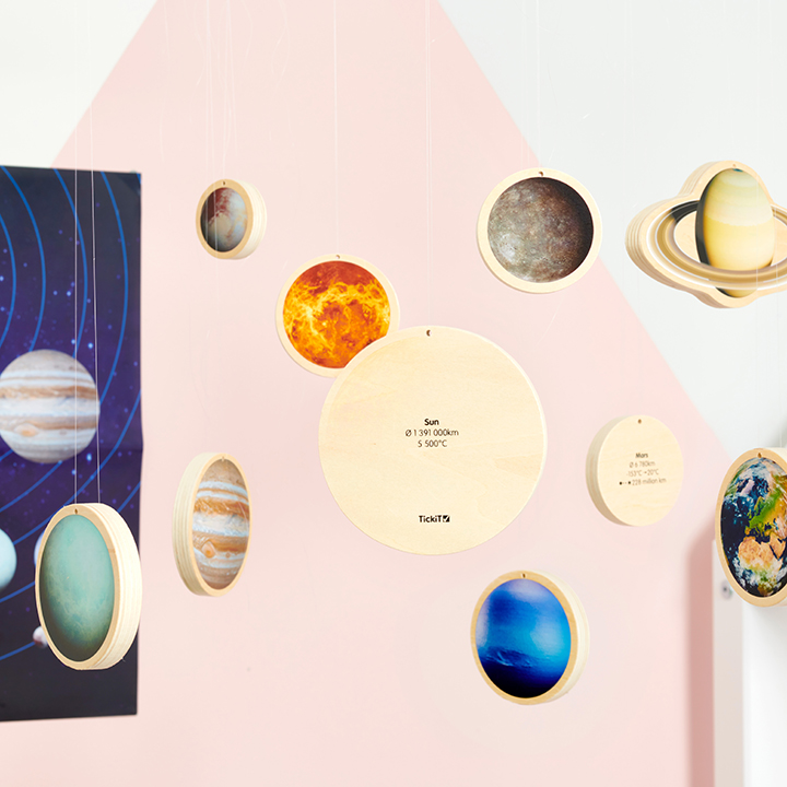 Hanging planet discs