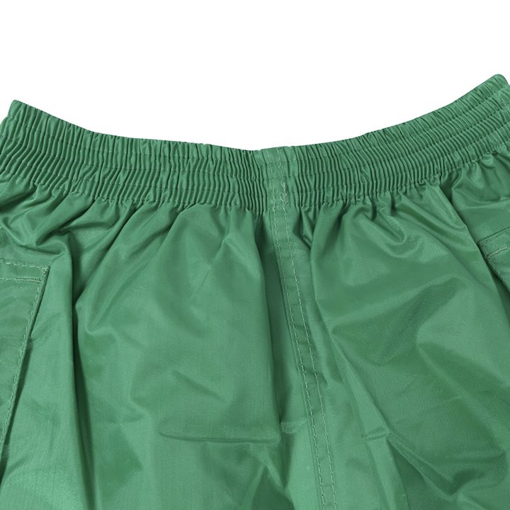 Green trousers waist elastic