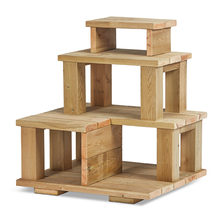 Chunky imaginative play building