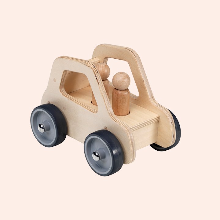 Giant wooden car