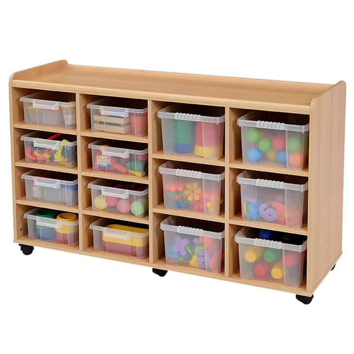 Beech ply unit with bins