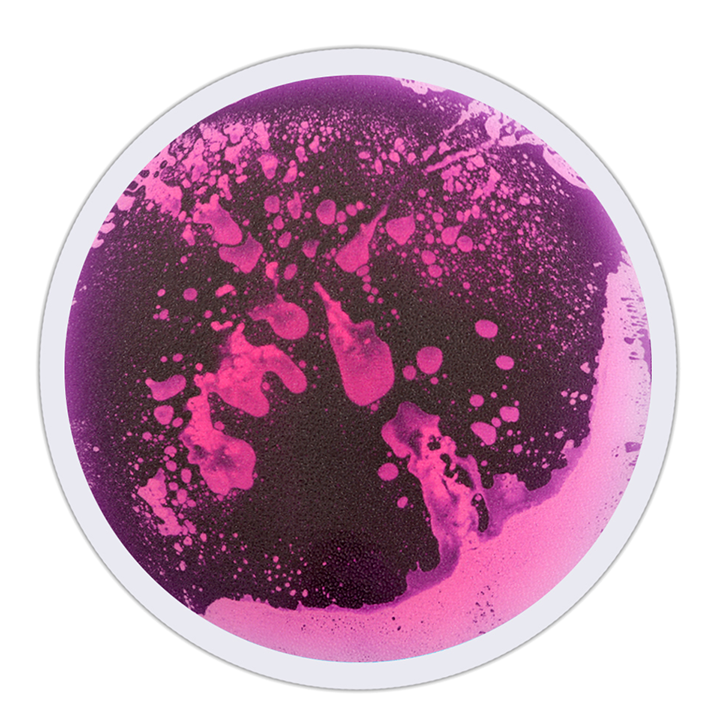 Purple circular floor tile