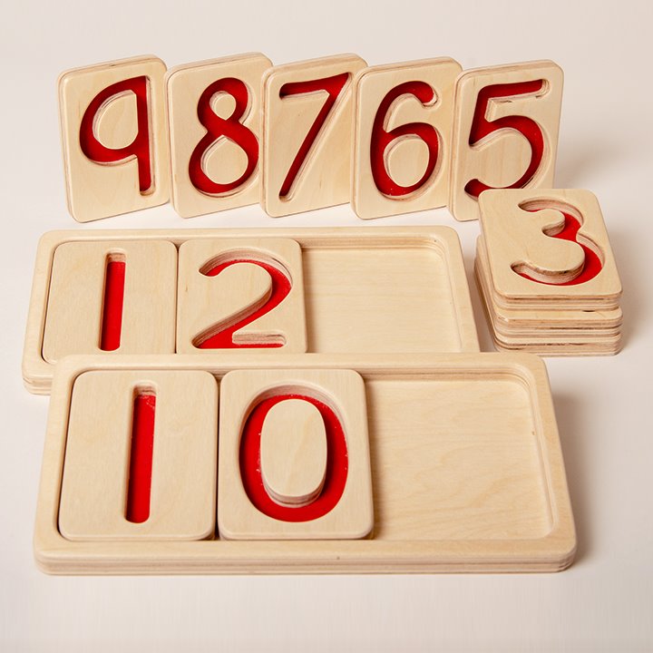 Wooden trays and adjustable numbers