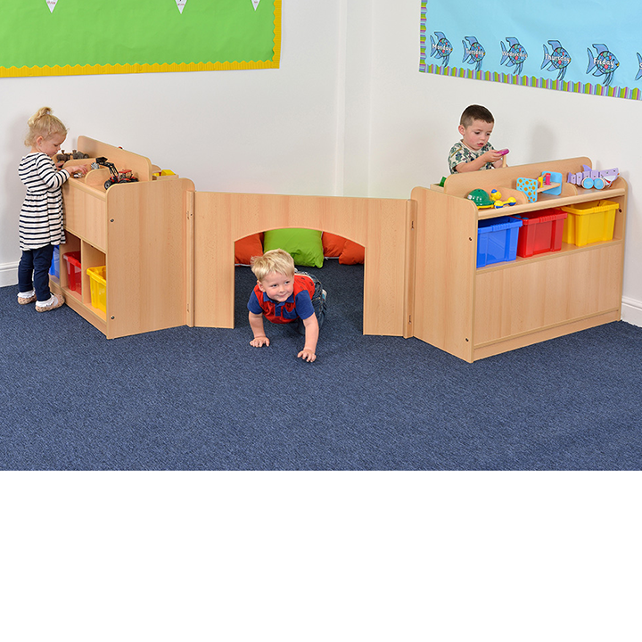 Room set with storage