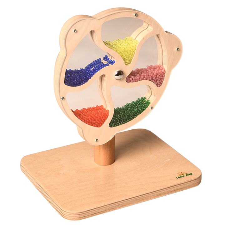 Wooden toy with beads