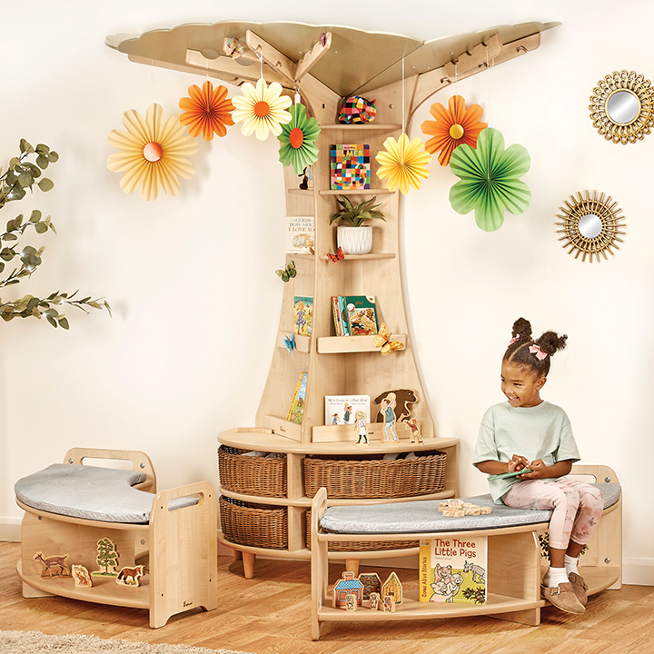 Reading area under a tree