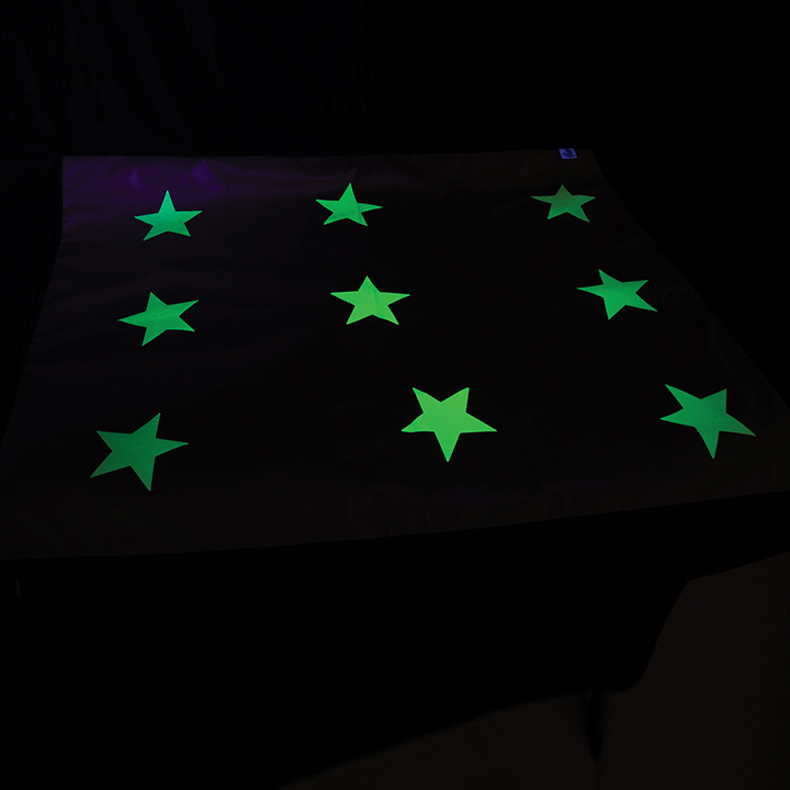 Glow in the dark UV stars