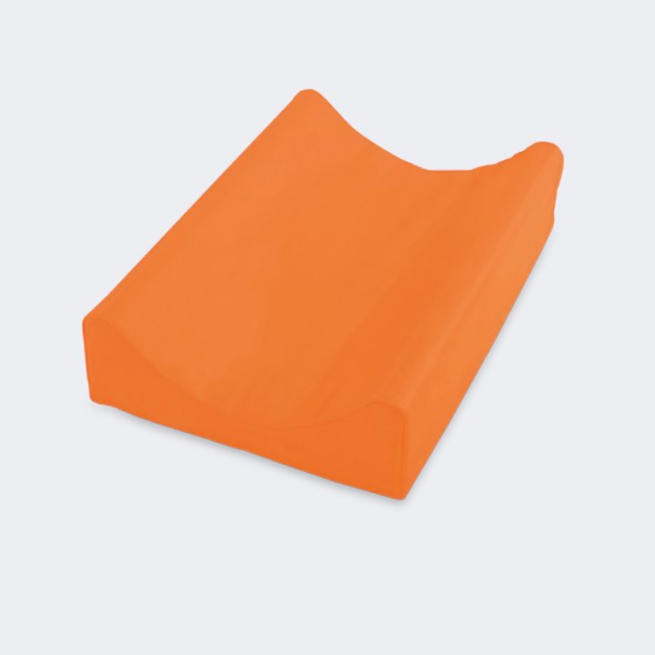 Orange curved changing mat