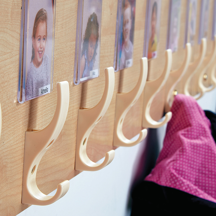 Wall Mounted Hooks Cloakroom Set Early Years Direct