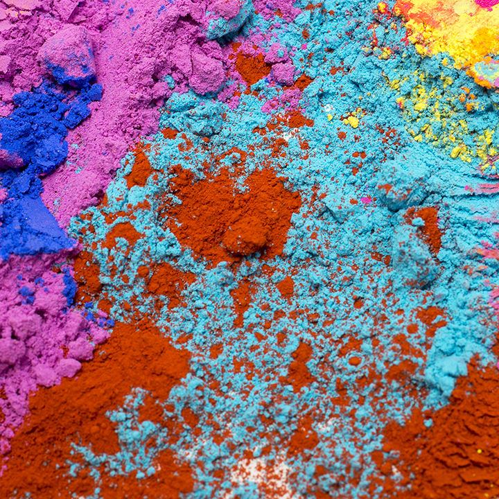 Loose powder colours