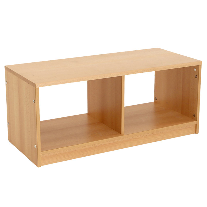 Open storage with 2 compartments