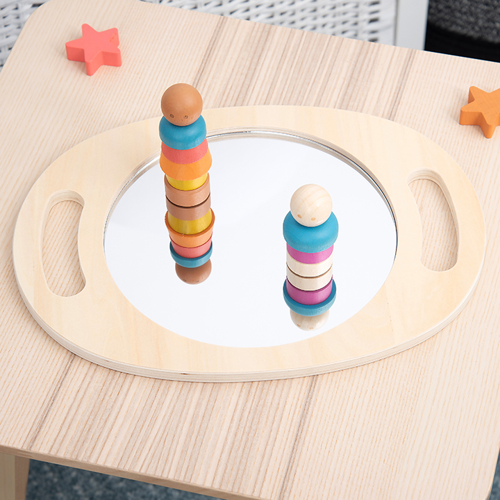 Acrylic Mirror with Birch Plywood Handles