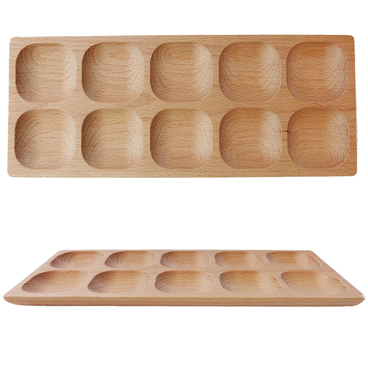 10 compartment sorting tray