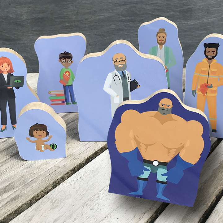 Double sided figures