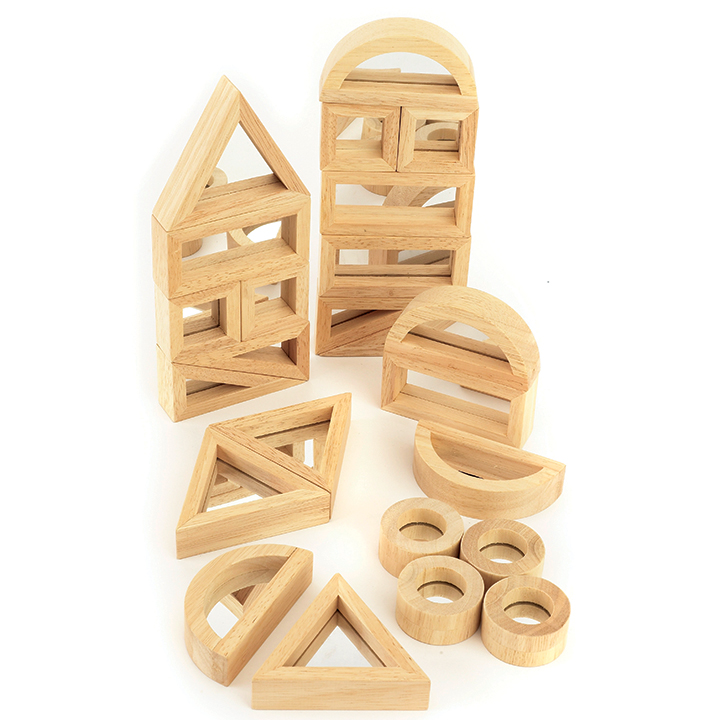 Small sized mirror blocks construction