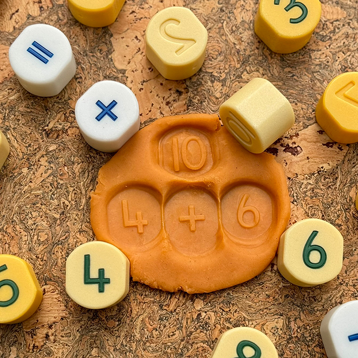 Stamping sums into dough