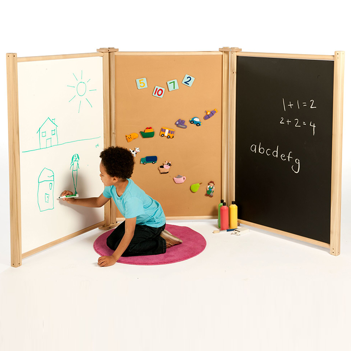 Three panels to create a Creative mark making panels