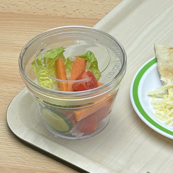 Clear pot for portioning