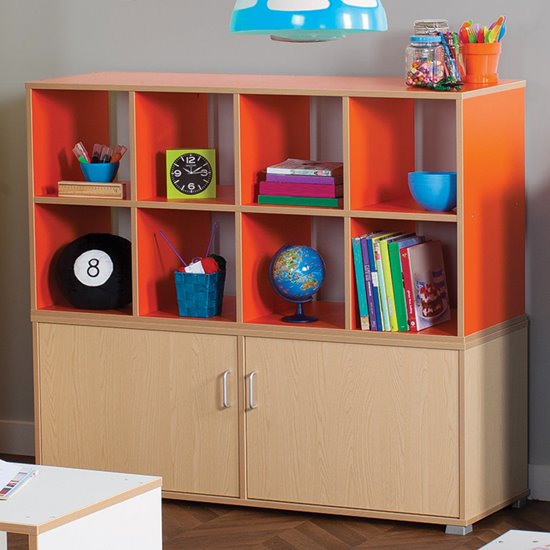Simple cupboards to go with our cube room dividers